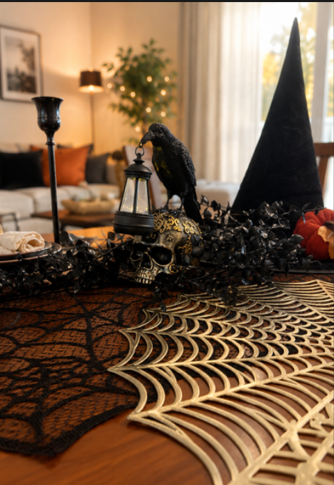 The Halloween Box - Black Velvet & Gold